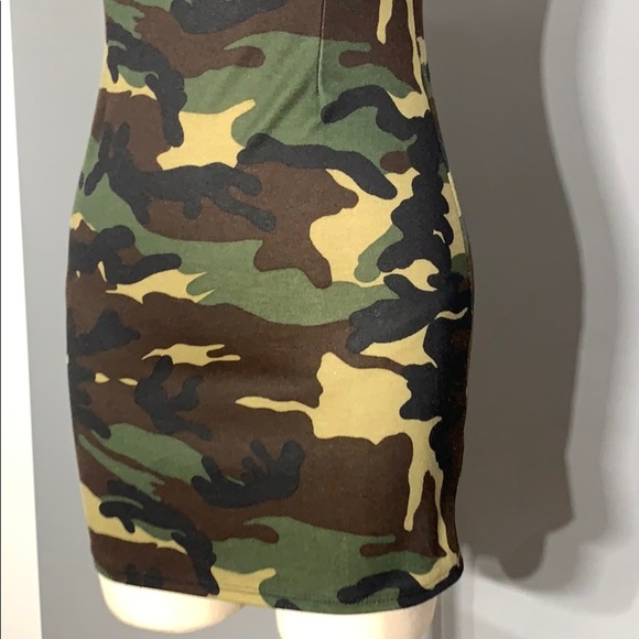 Camo Halter Dress - Picture 8 of 12